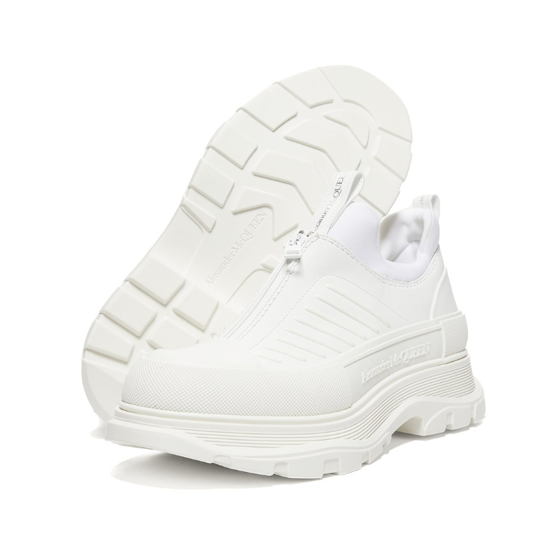 Alexander McQueen Tread Slick Zip Up – White